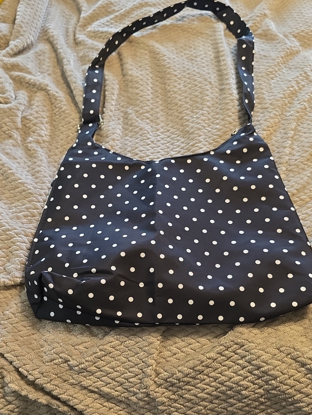 Classic Black Polka Dot Shoulder Bag